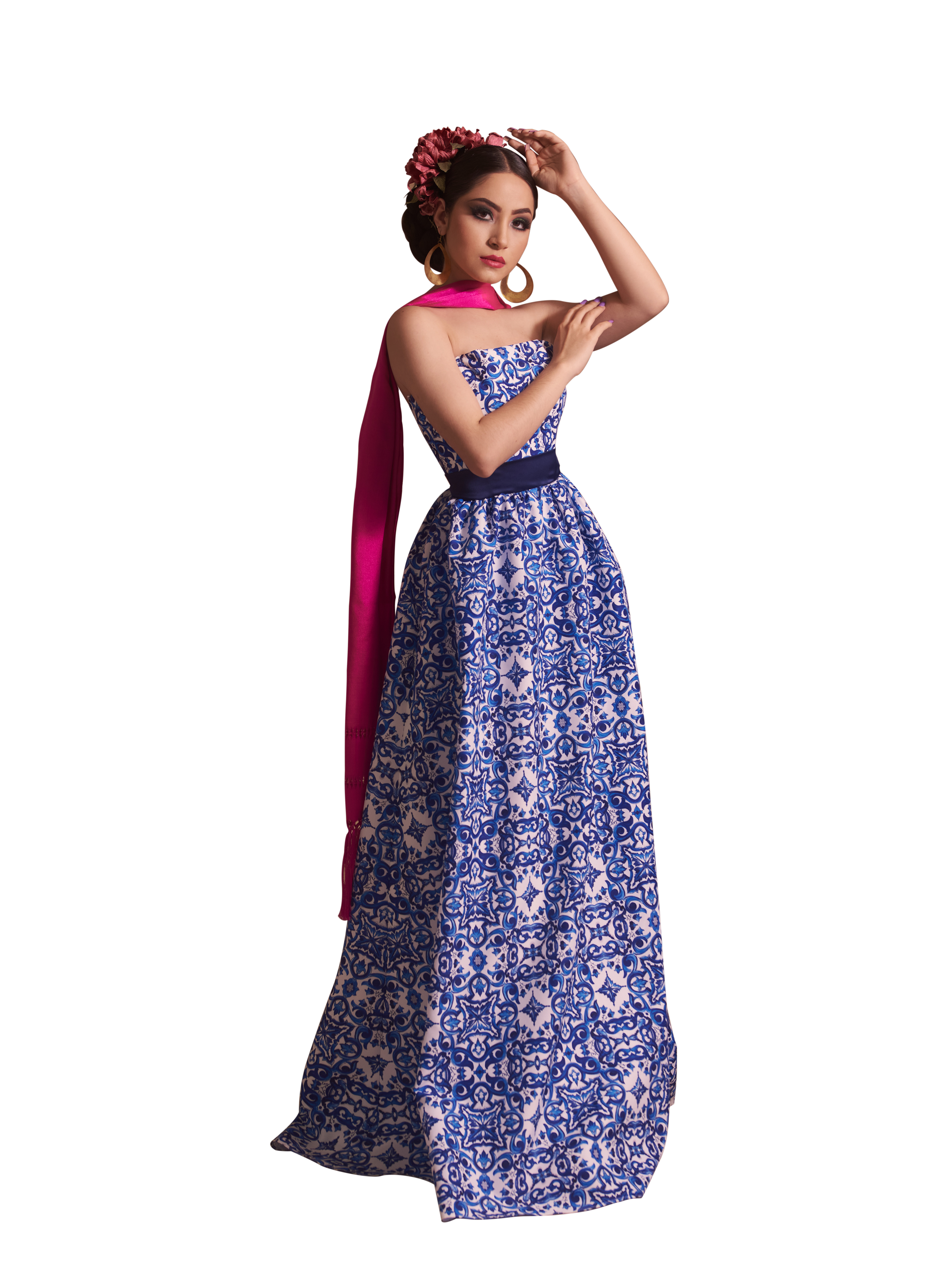 talavera blue dress - 0