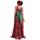 Vestido de flores de primavera rosas y rojas-2