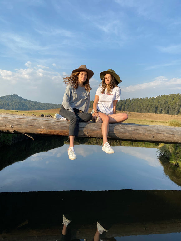 Sombrero verde de lana boliviana con toquilla de pelo de caballo