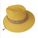 Sombrero amarillo decorado