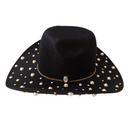Sombrero vaquero negro con pedrería-4