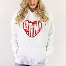 Sudadera hoodie blanca Latina corazón rojo-2