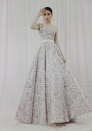 Vestido Reina de Hielo Rosa Claro con Blanco-2